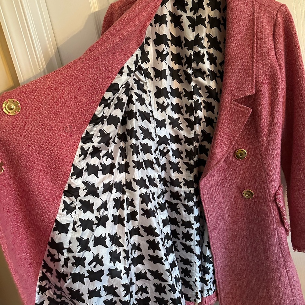 CAbi Madison Avenue Tweed Coat Style 176 legally blonde vibes - Picture 5 of 7